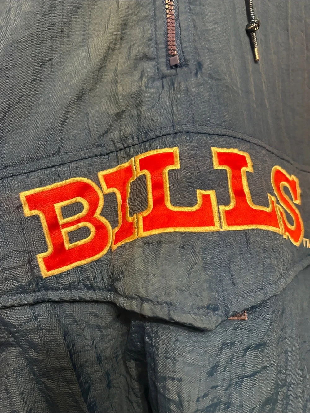 STARTER Blue Red White Buffalo Bills Pullover Jacket
